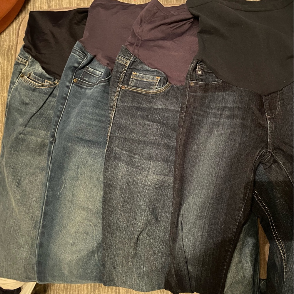 AG and ON and Liz Lange - Lot of 4 maternity jeans